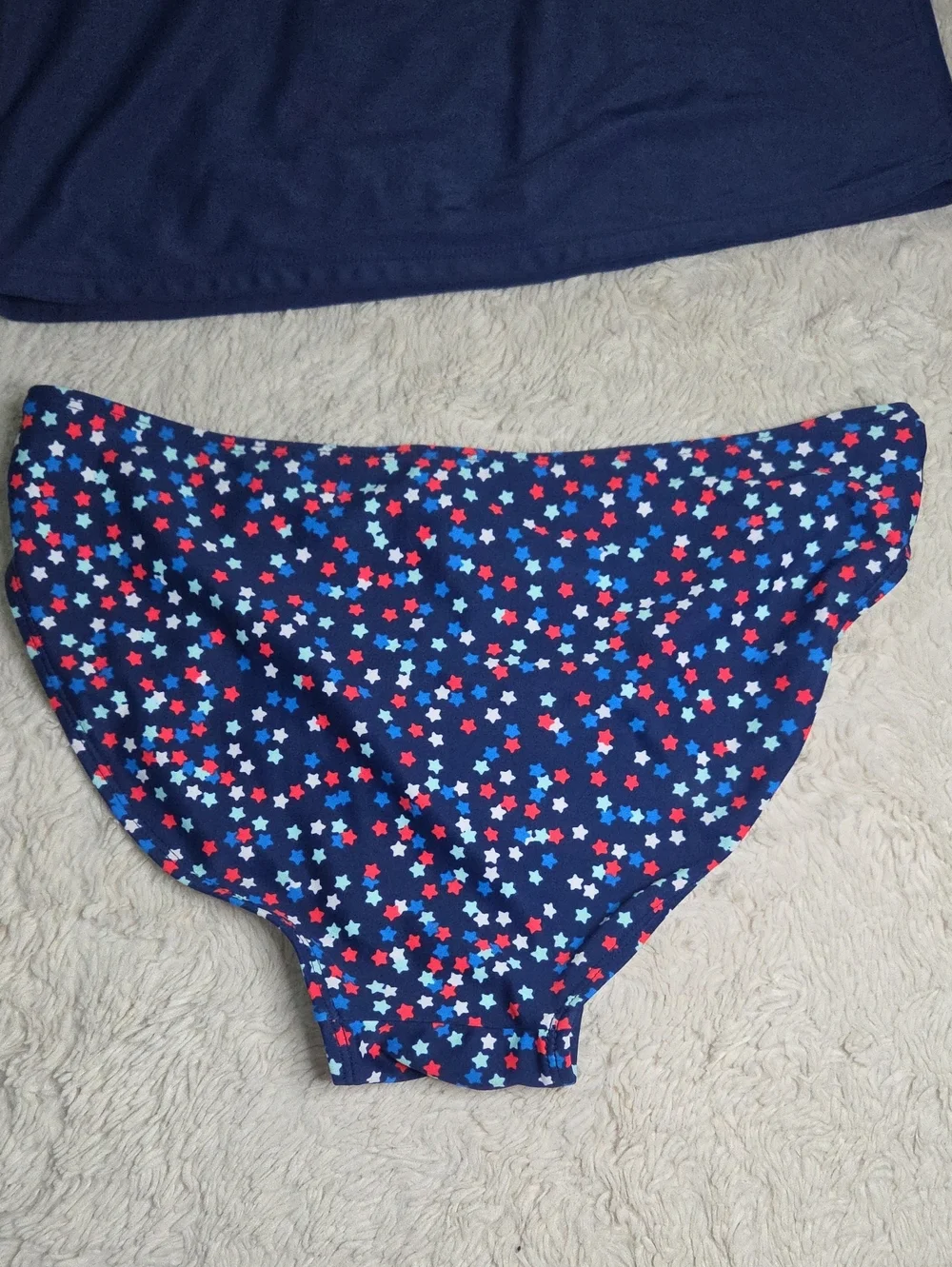 Girls SO 2 Piece 4th Of July Star Print Swimsuit Sz 16
